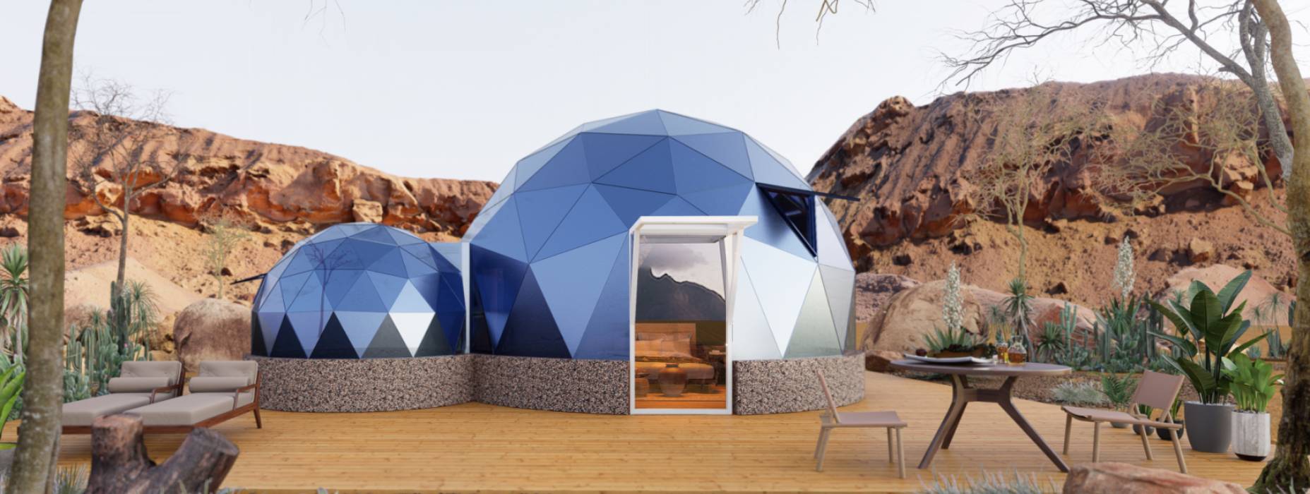 弥勒市球形智能光伏玻璃星空房